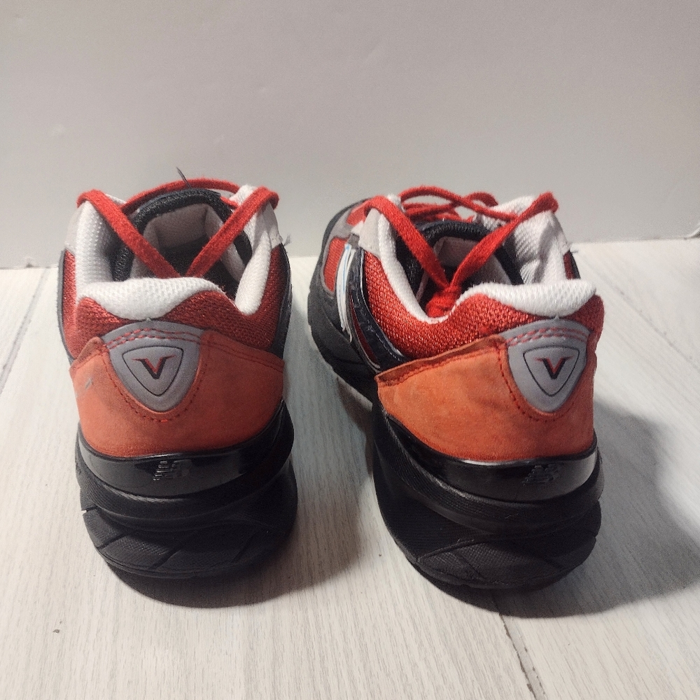 New Balance shoes 990v5 Made in USA men's 10 2E wide sneakers red/black. - Picture 6 of 8